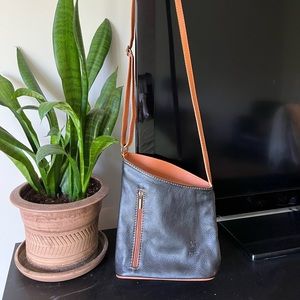 Italian Leather Vera Pelle Crossbody Mini Shoulder Bag